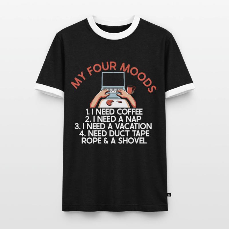 Developer Coder Programmer Funny Men's Ringer Shirt
