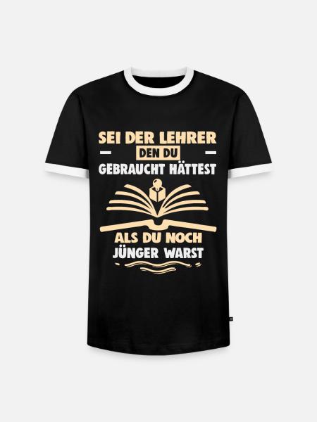 Bester Lehrer Rente Geschenkidee Schüler - Männer Kontrast-T-Shirt - Schwarz/Weiß