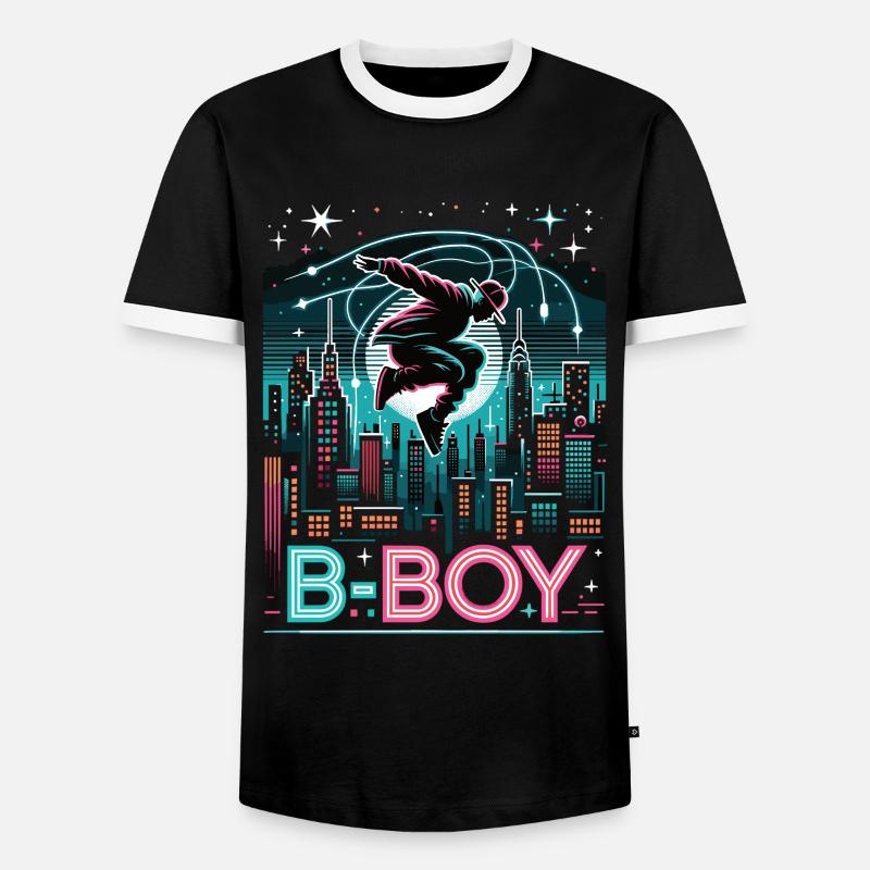 Breakdance Breakdancer Breakdance Kids - Men's Ringer Shirt - black/white