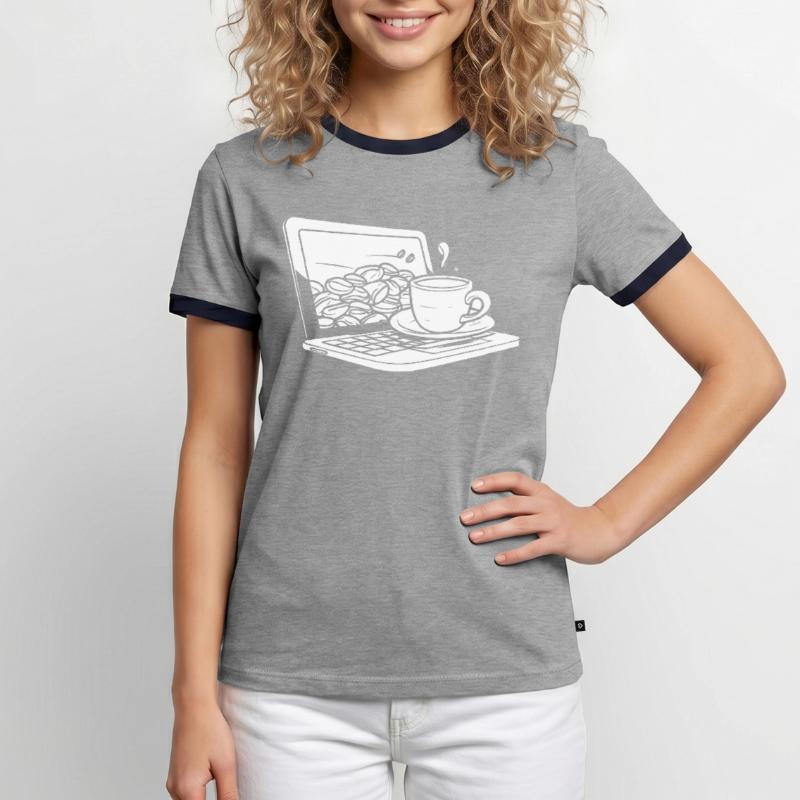 Developer, Coder, Programmer, Coffee Men's Ringer Shirt
