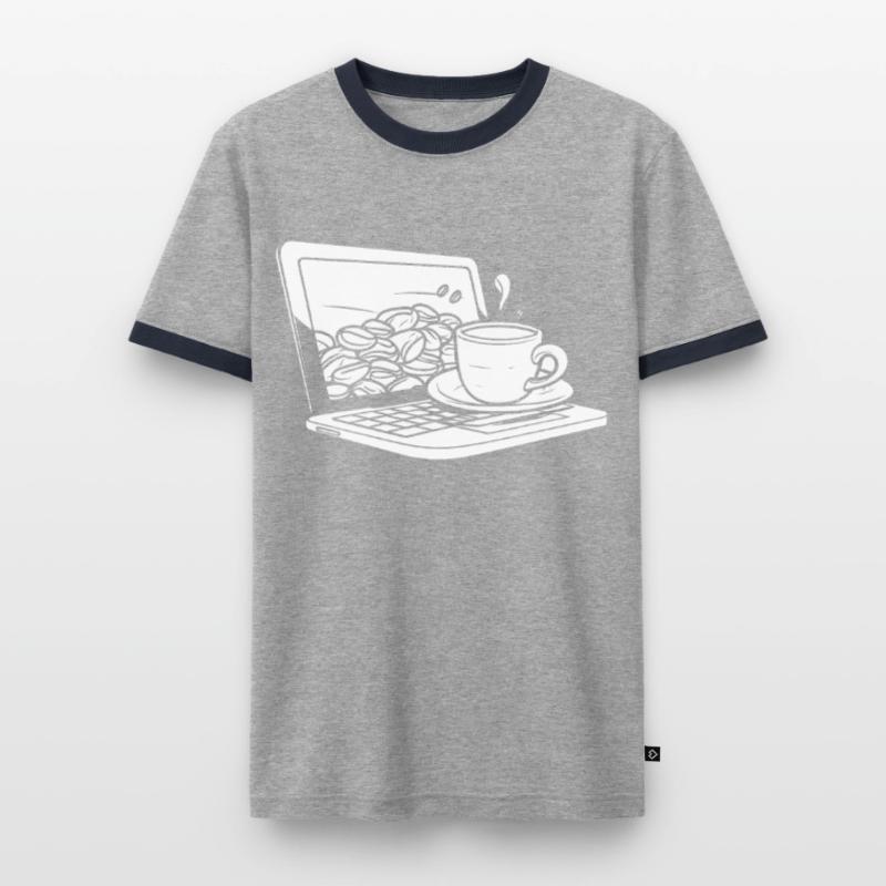 Developer, Coder, Programmer, Coffee Men's Ringer Shirt