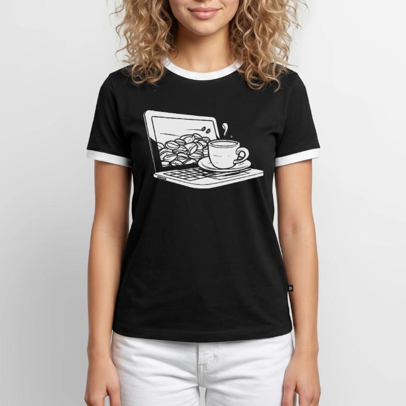 Developer, Coder, Programmer, Coffee Men's Ringer Shirt