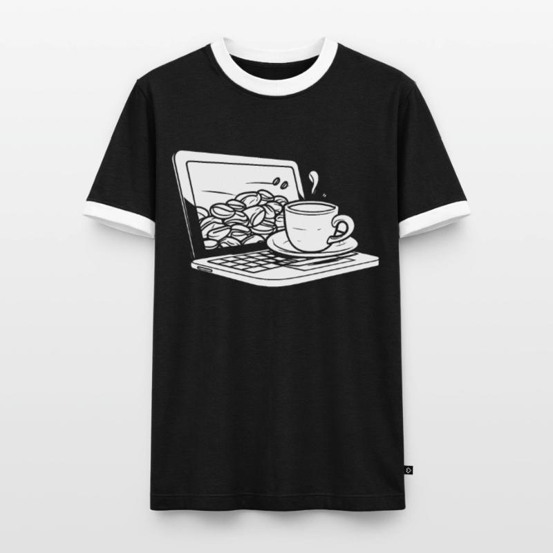 Developer, Coder, Programmer, Coffee Men's Ringer Shirt