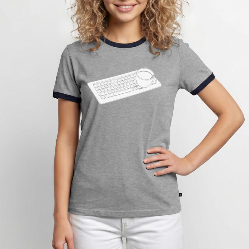Developer, Coder, Programmer, Coffee Men's Ringer Shirt