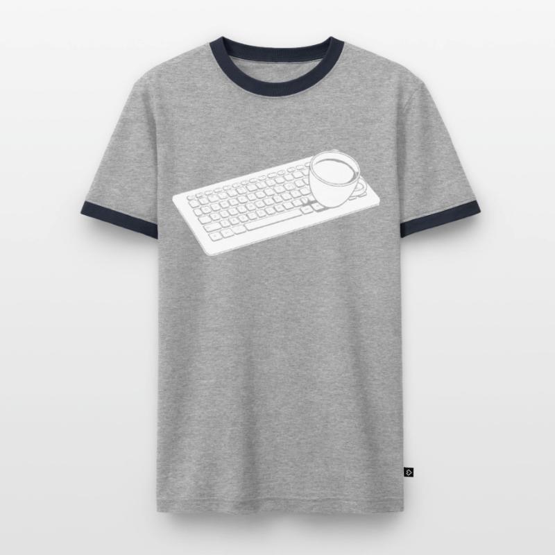 Developer, Coder, Programmer, Coffee Men's Ringer Shirt