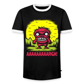 Petit coquin - Toujours en colère - T-shirt contrasté Homme - noir/blanc - Devant - AI Model Female 172 light (172cm) & AI Model Male 178 light (178cm)