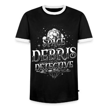 Meteorite Hunter Meteorite Hunting - Men's Ringer Shirt - black/white - Front - AI Model Female 172 light (172cm) & AI Model Male 178 light (178cm)