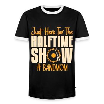 Drumline Juste là pour le spectacle de la mi-temps Batteur - T-shirt contrasté Homme - noir/blanc - Devant - AI Model Female 172 light (172cm) & AI Model Male 178 light (178cm)