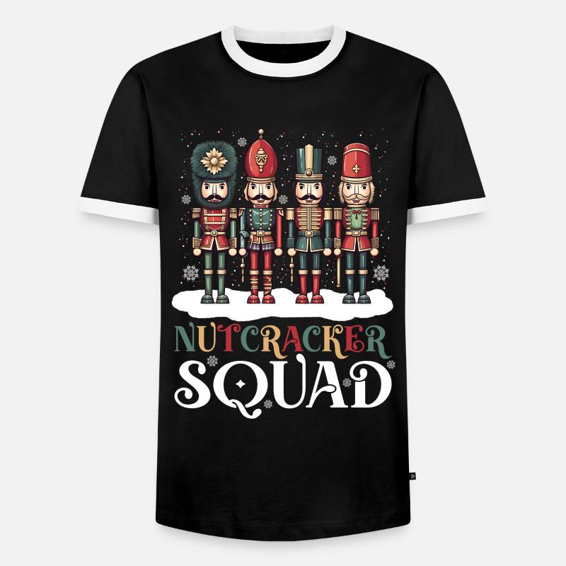 Nutcracker Squad - Men's Ringer Shirt - black/white