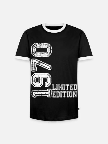 Édition limitée 1970 - T-shirt contrasté Homme - noir/blanc