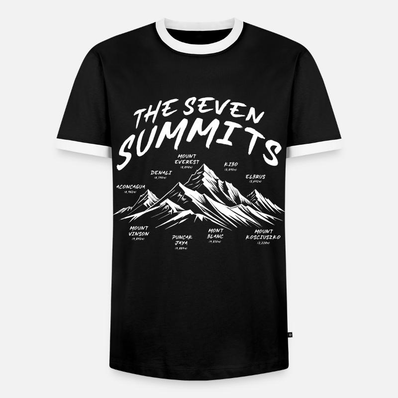 7 Summits - Men's Ringer Shirt - black/white