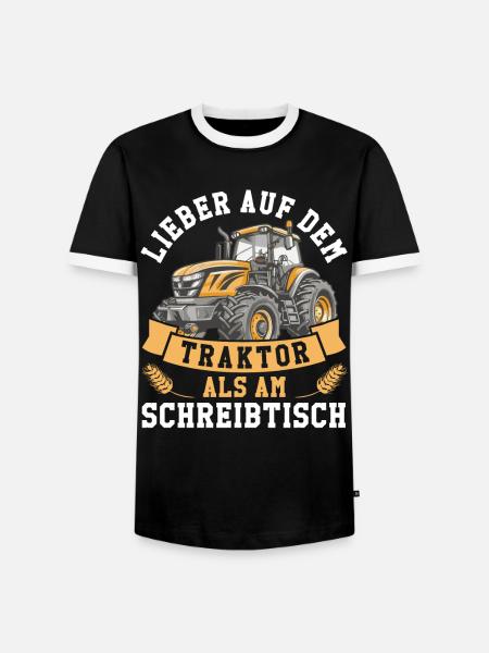 Landwirt Ackerbauer - Männer Kontrast-T-Shirt - Schwarz/Weiß