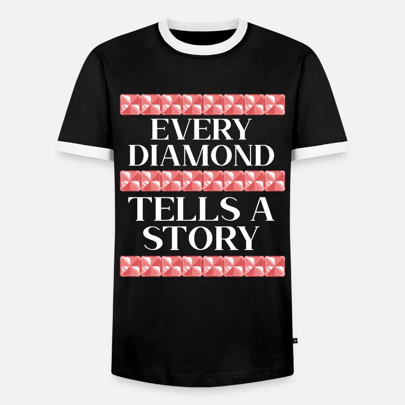 Diamond Painting Tools Diamond Painter - Men's Ringer Shirt - black/white