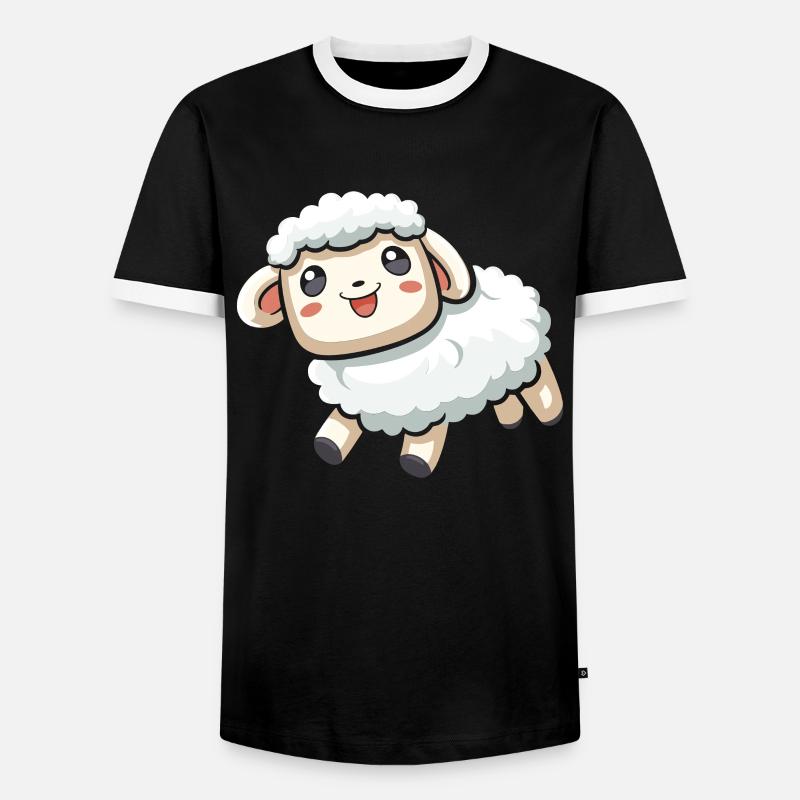 Sheep - Men's Ringer Shirt - black/white