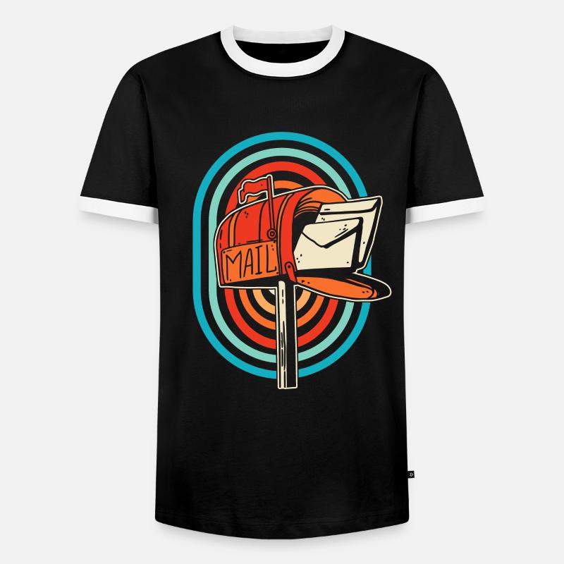 Postman Postman - Men's Ringer Shirt - black/white