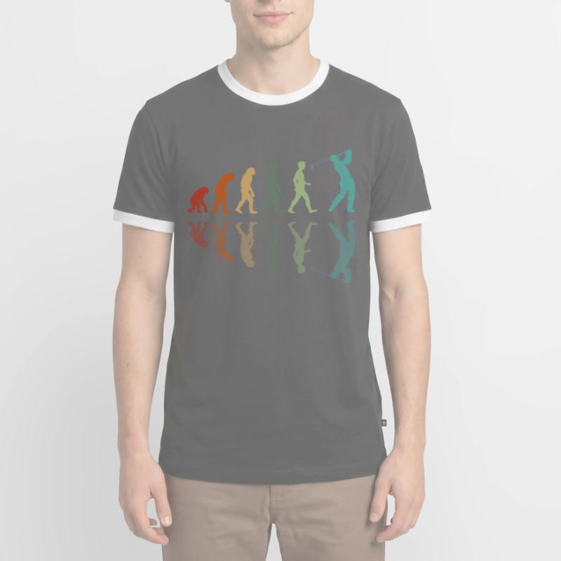 Golf Evolution - Golfer Evolution Men's Ringer Shirt