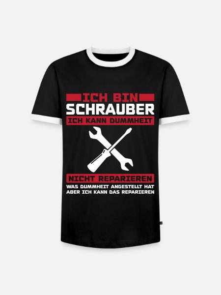 Ich bin schrauber - Männer Kontrast-T-Shirt - Schwarz/Weiß