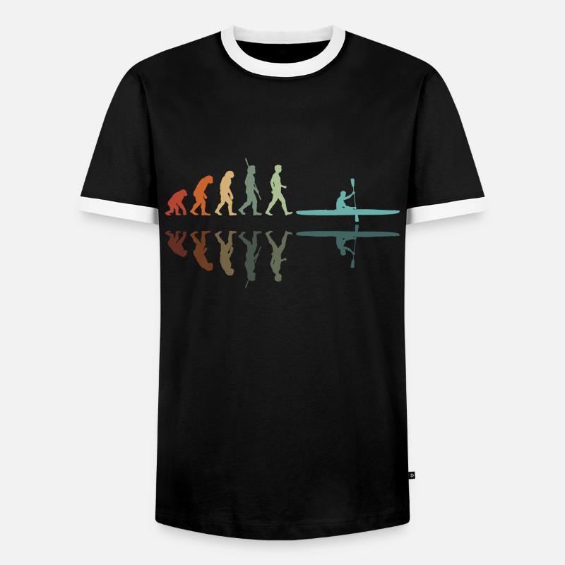 Kayak Development - Men's Ringer Shirt - black/white