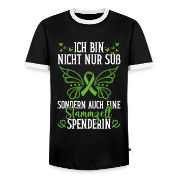 Stem Cells Stem Cell Therapy Stem Cell Donation - Men's Ringer Shirt - black/white - Front - AI Model Female 172 light (172cm) & AI Model Male 178 light (178cm)