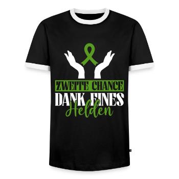 Stem Cells Stem Cell Therapy Stem Cell Donation - Men's Ringer Shirt - black/white - Front - AI Model Female 172 light (172cm) & AI Model Male 178 light (178cm)