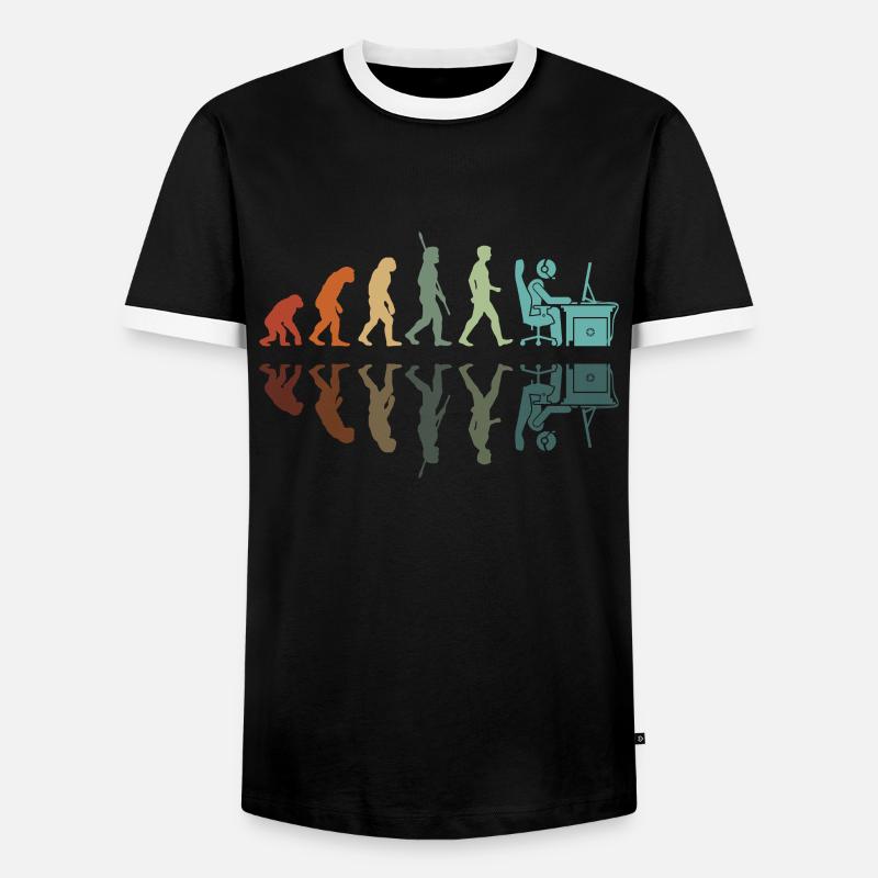 Gamer Development - Men's Ringer Shirt - black/white