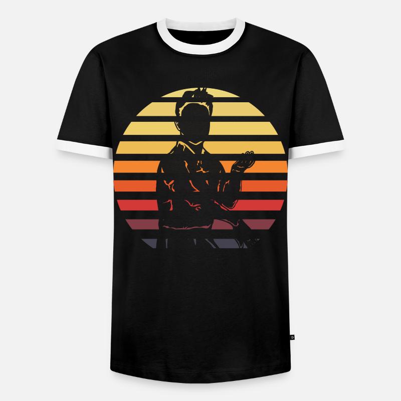 Wing Chun - Männer Kontrast-T-Shirt - Schwarz/Weiß