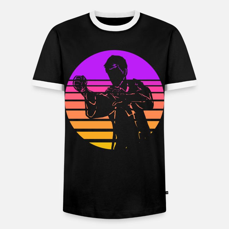 Wing Chun - Männer Kontrast-T-Shirt - Schwarz/Weiß