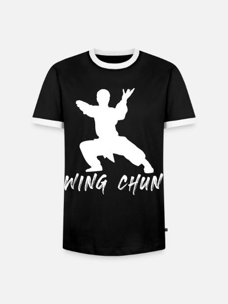 Wing Chun - T-shirt contrasté Homme - noir/blanc