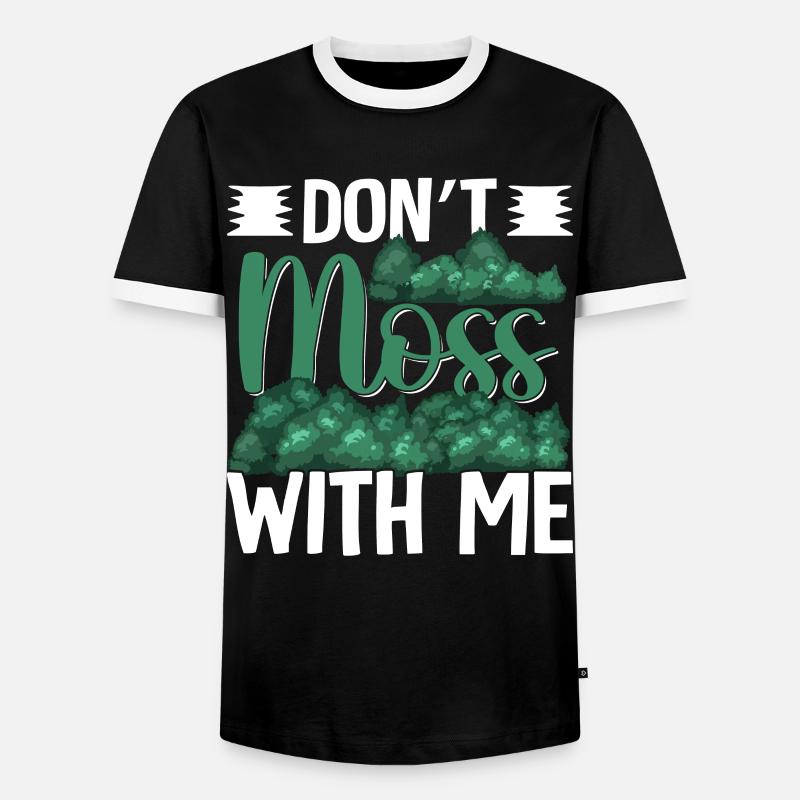 Funny moss nursery - Men's Ringer Shirt - black/white