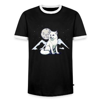 Lustige Geschenke für Fuchsliebhaber - Männer Kontrast-T-Shirt - Schwarz/Weiß - Vorne - AI Model Female 172 light (172cm) & AI Model Male 178 light (178cm)