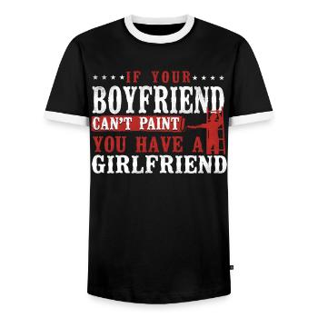 House Painter Decorator If Your - Männer Kontrast-T-Shirt - Schwarz/Weiß - Vorne - AI Model Female 172 light (172cm) & AI Model Male 178 light (178cm)