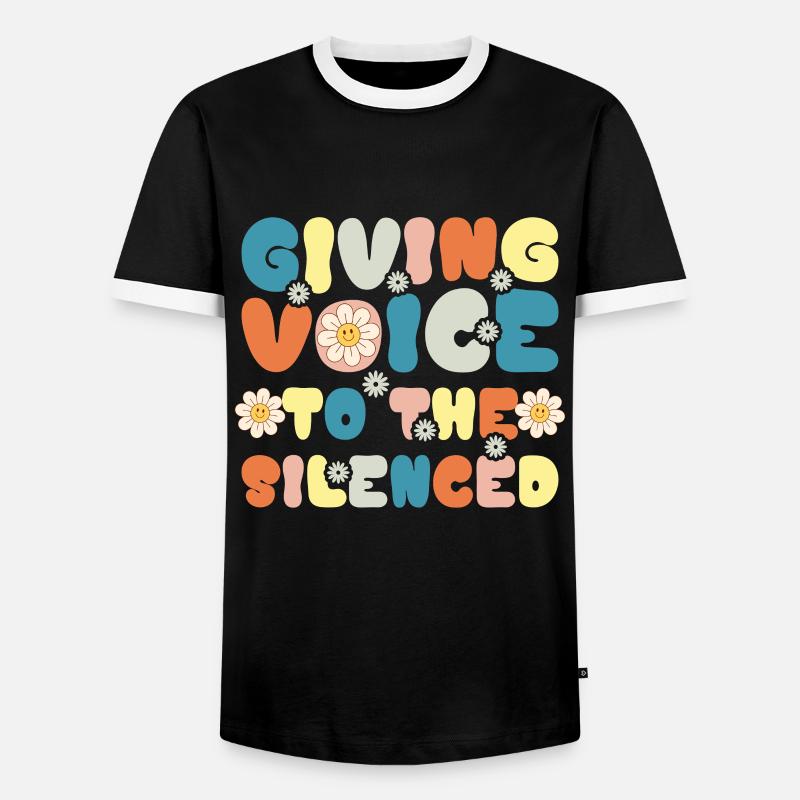 Groovy Speech Language Pathologist SLP - Männer Kontrast-T-Shirt - Schwarz/Weiß