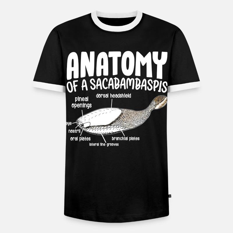 Fisch Meme - Männer Kontrast-T-Shirt - Schwarz/Weiß
