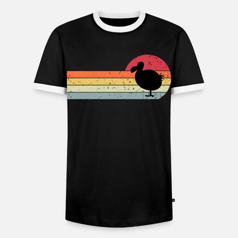 Dodo - Men's Ringer Shirt - black/white