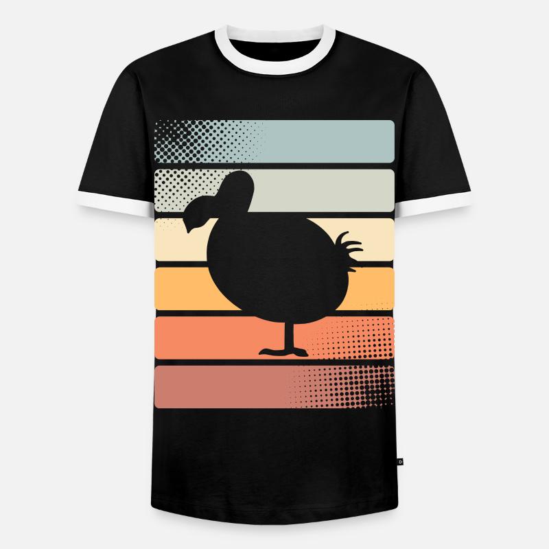 Dodo - Men's Ringer Shirt - black/white