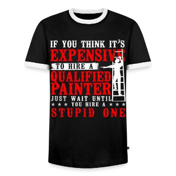 House Painter Decorator If You - Männer Kontrast-T-Shirt - Schwarz/Weiß - Vorne - AI Model Female 172 light (172cm) & AI Model Male 178 light (178cm)