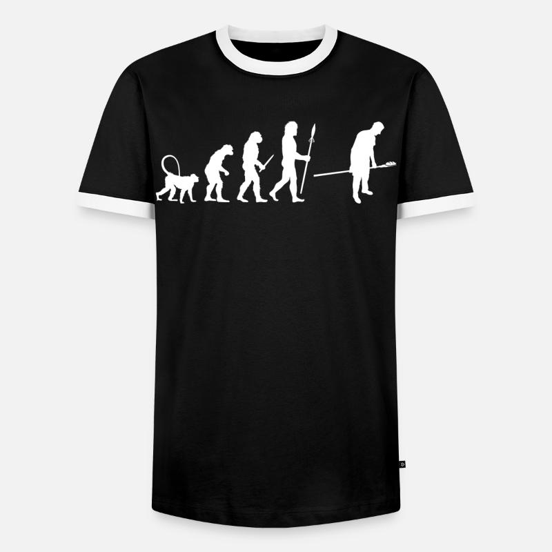 Bäcker Entwicklung - Männer Kontrast-T-Shirt - Schwarz/Weiß