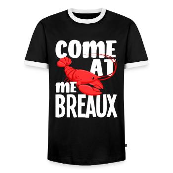 Écrevisse - T-shirt contrasté Homme - noir/blanc - Devant - AI Model Female 172 light (172cm) & AI Model Male 178 light (178cm)