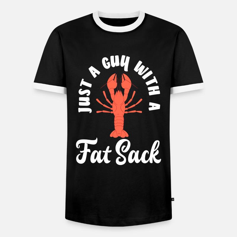 Crawfish Lover Gift - Men's Ringer Shirt - black/white