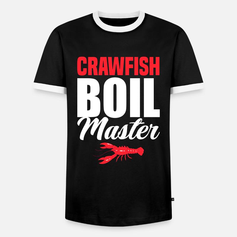 Crawfish Chef Gift - Men's Ringer Shirt - black/white