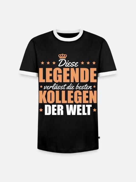 Arbeitskollege Abschiedsgeschenk Rente - Männer Kontrast-T-Shirt - Schwarz/Weiß