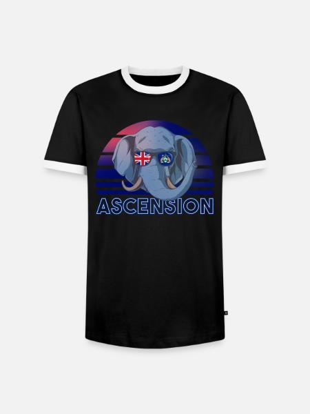 Ascension - Men's Ringer Shirt - black/white
