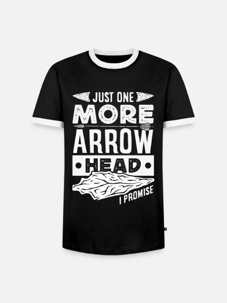 Arrowhead Hunter Archery Arrowhead - Men's Ringer Shirt - black/white