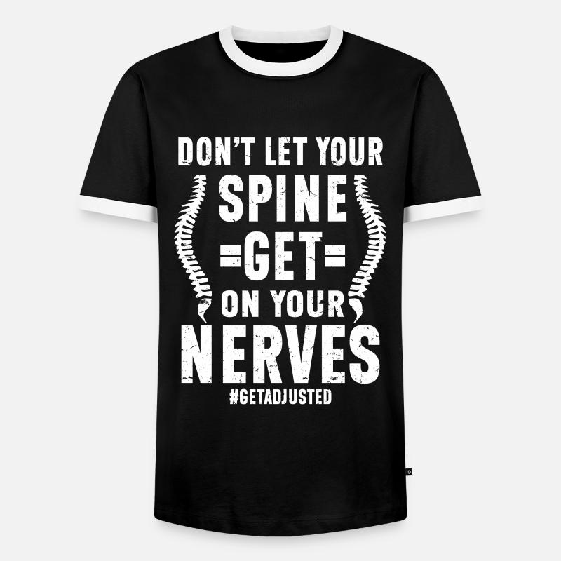 Chiropractor Chiropractic - Men's Ringer Shirt - black/white