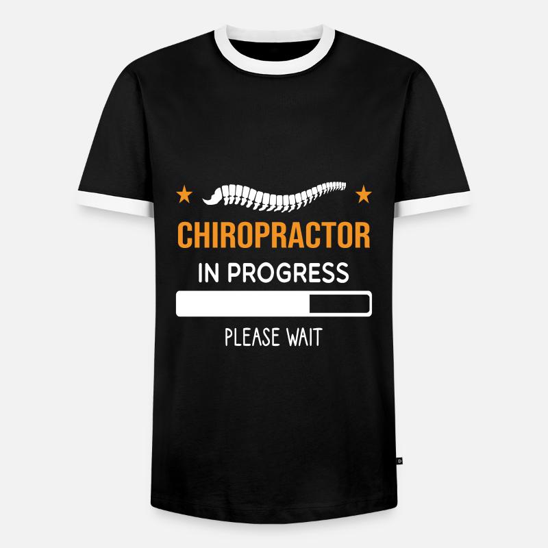 Chiropractor Chiropractic - Men's Ringer Shirt - black/white