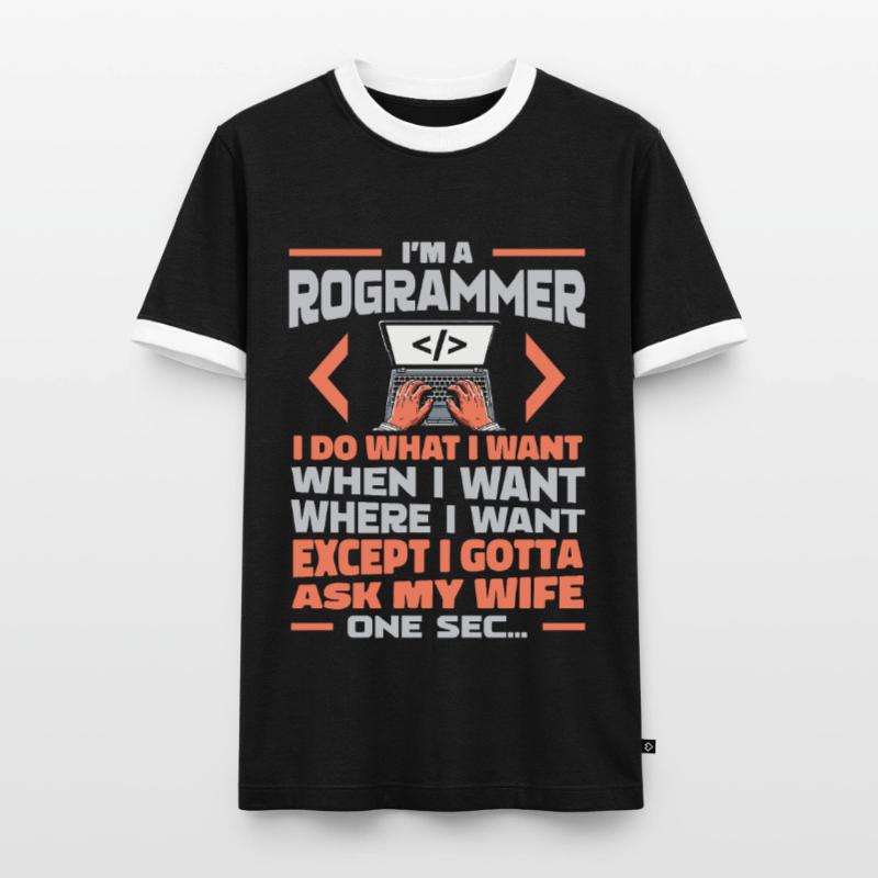 Developer, Coder, Programmer Men's Ringer Shirt