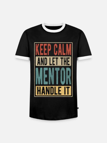Mentor Retro Geschenk - Männer Kontrast-T-Shirt - Schwarz/Weiß