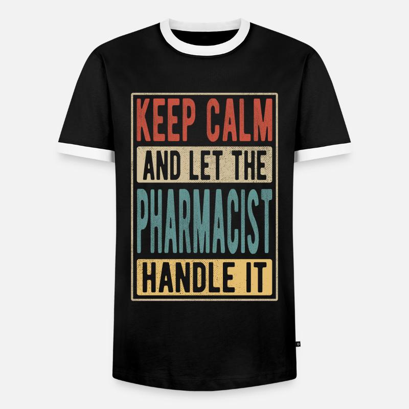 Pharmacist Retro Gift - Men's Ringer Shirt - black/white