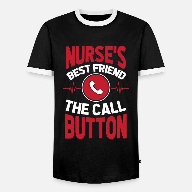 Nurse - Men's Ringer Shirt - black/white