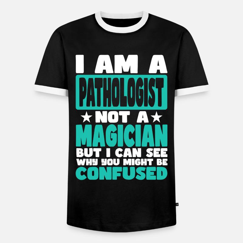 Pathologe - Männer Kontrast-T-Shirt - Schwarz/Weiß
